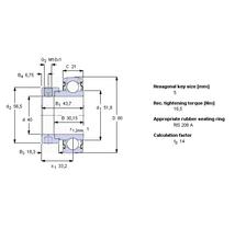 560212 - GRAE40 CSAPÁGY YET208 - SKF