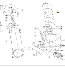 795206 - TARÁLYTÖLTŐCSIGA LEXION 600 - UTÁNGYÁRTOTT