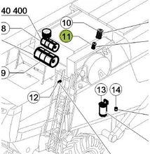 363204 - SZŰRŐ P550625 - DONALDSON