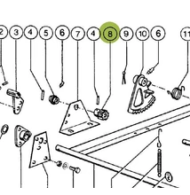 004978 - FOGASKERÉK MŰANYAG - GYÁRI