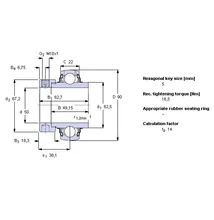 36210 - CSAPÁGY 50 DUPLAVALL YEL210-2F - SKF