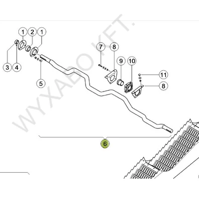 792698 - SZALMARÁZÓ TENGELY - UTÁNGYÁRTOTT