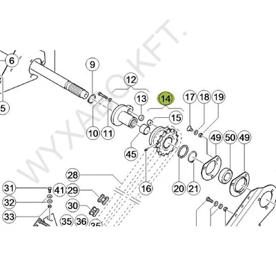 734986 - LÁNCKERÉK - UTÁNGYÁRTOTT