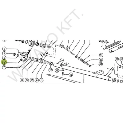 657466 - ÉKSZÍJTÁRCSA PULL - UTÁNGYÁRTOTT
