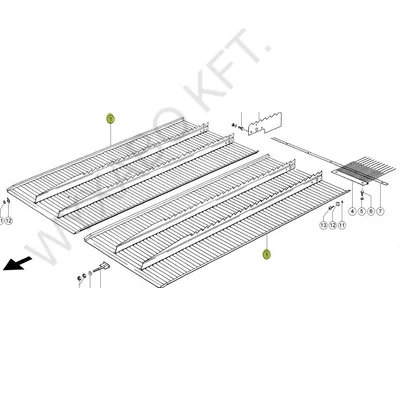662201 - MAGASZTAL=600444 2 TARÉJ 740 /1900MM - UTÁNGYÁRTOTT