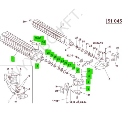 501080 - ROTOR NAGY KOMPLET TARTÓVAL (501109) - UTÁNGYÁRTOTT