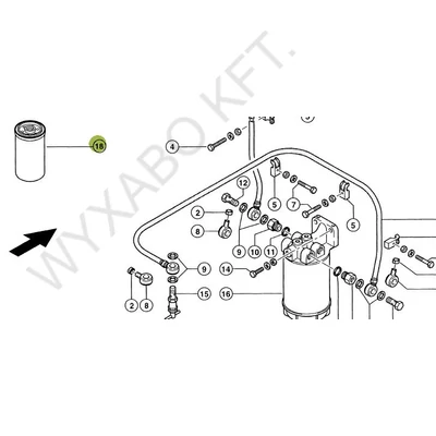 363203 - OLAJSZŰRŐ P554005 798303 LF691A - DONALDSON