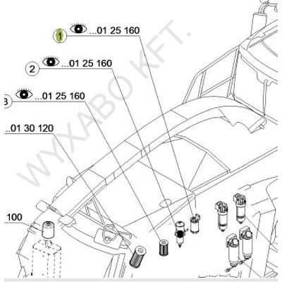 068711 = 796213 - ÜZEMANYAGSZŰRŐ P551855 - DONALDSON