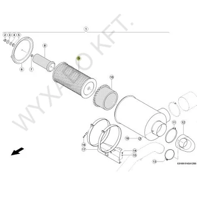 077367 - LEVEGŐSZŰRŐ P780006 - DONALDSON