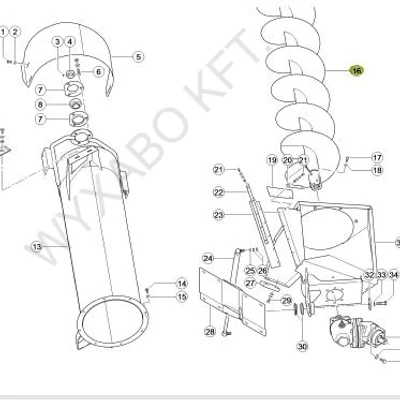 795206 - TARÁLYTÖLTŐCSIGA LEXION 600 - UTÁNGYÁRTOTT