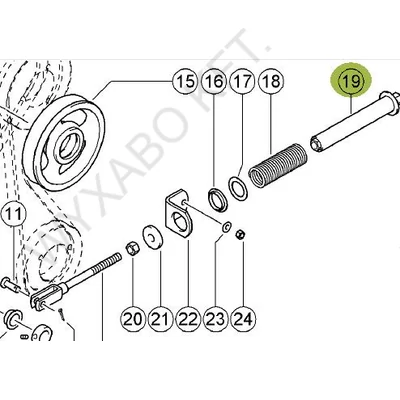 724103 - RUGÓVEZETŐ TARTÓ - HEVEDER