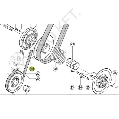 603408 - ÉKSZÍJTÁRCSA VARIÁTOR - UTÁNGYÁRTOTT