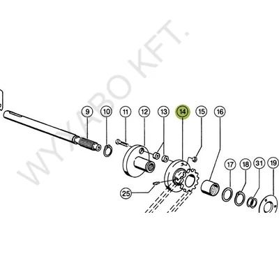 792762 - LÁNCKERÉK - UTÁNGYÁRTOTT