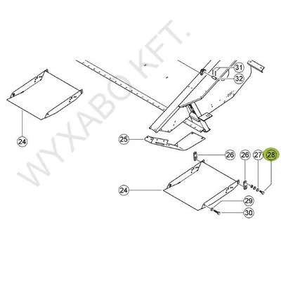 237461 - VERŐLÉC CSAVAR 233456 M12X30 10.9 - UTÁNGYÁRTOTT