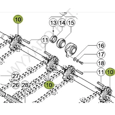 630351 - LÁNCKERÉK - GYÁRI CSOMAGOLATLAN