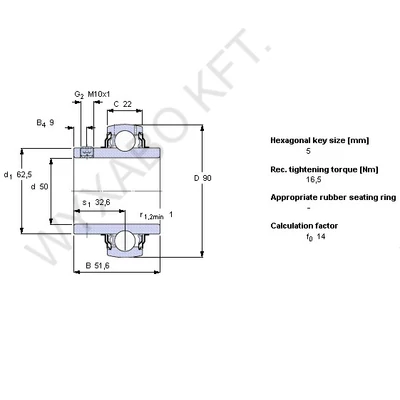 YAR210-2F - Y-CSAPÁGY - SKF