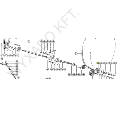 668194 - SZÍJTÁRCSA PULLEY - UTÁNGYÁRTOTT