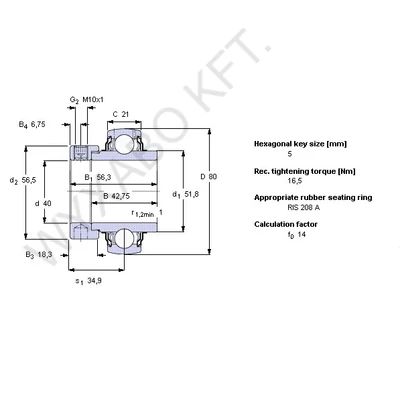 CSAPÁGY =CLAAS 21633 YEL208-2F